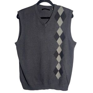 𝅺Argyle Men’s V-Neck Sweater Vest Size L